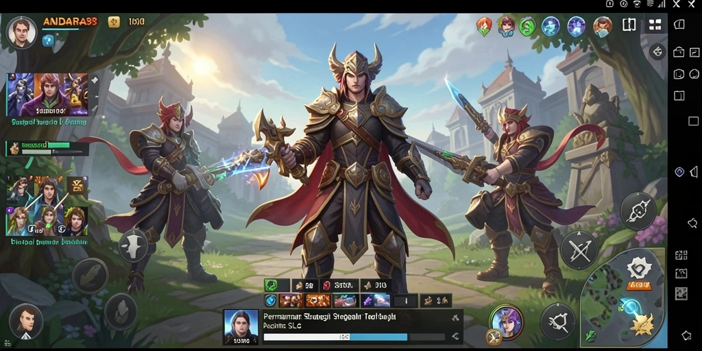 Tampilan gameplay yang mendebarkan dalam permainan SLG.