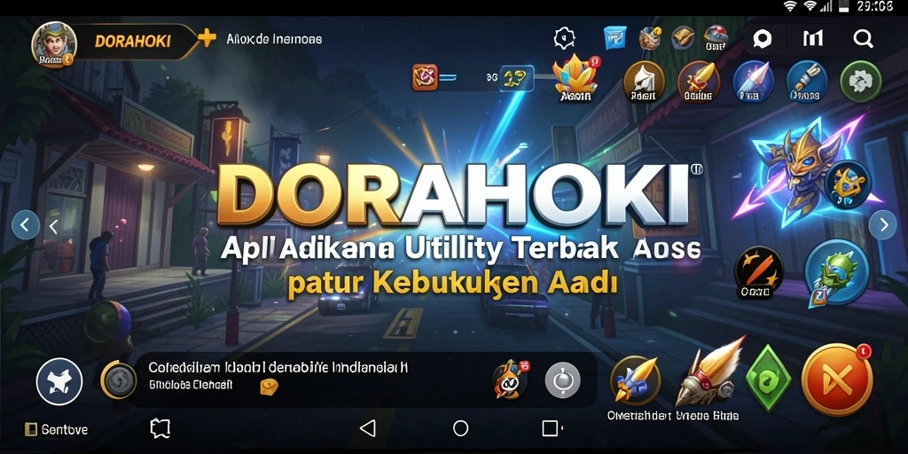 Tampilan antarmuka DORAHOKI yang sederhana dan efektif.
