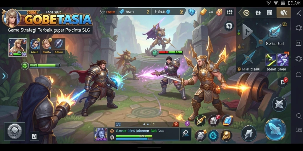 Tampilan gameplay GOBETASIA dengan aksi SLG yang seru.