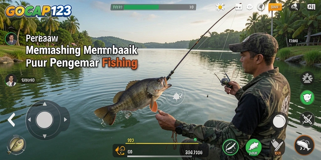 Gameplay seru menangkap ikan dalam GOCAP123.