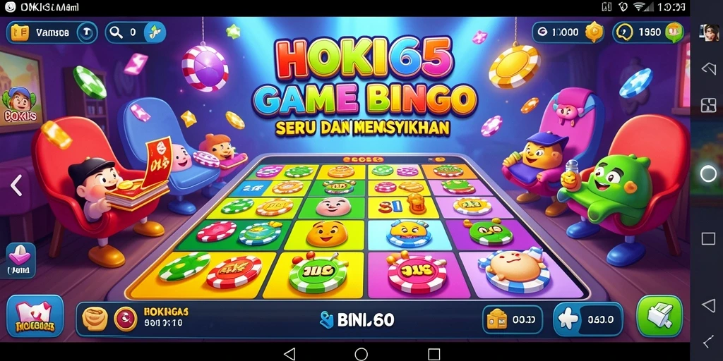 Tampilan gameplay HOKI65 yang menyenangkan dan interaktif dalam permainan Bingo.
