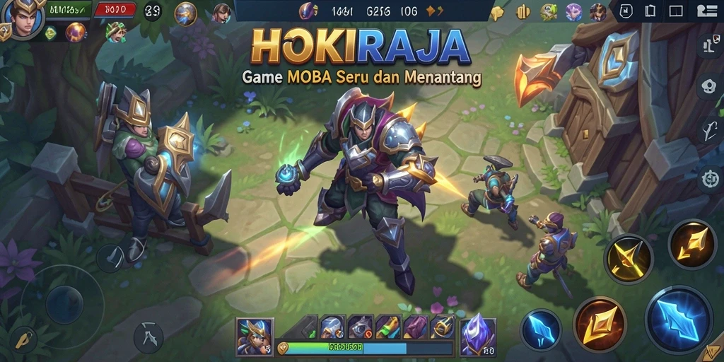 Gameplay seru HOKIRAJA dengan karakter yang beragam.