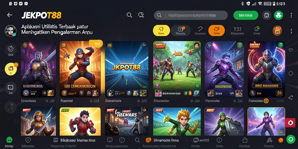 Tampilan intuitif dan fitur unggulan dari JEKPOT88.