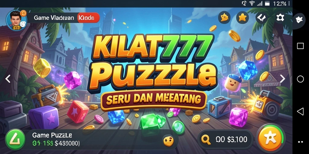 Gameplay seru KILAT777 dengan berbagai tantangan Puzzle.