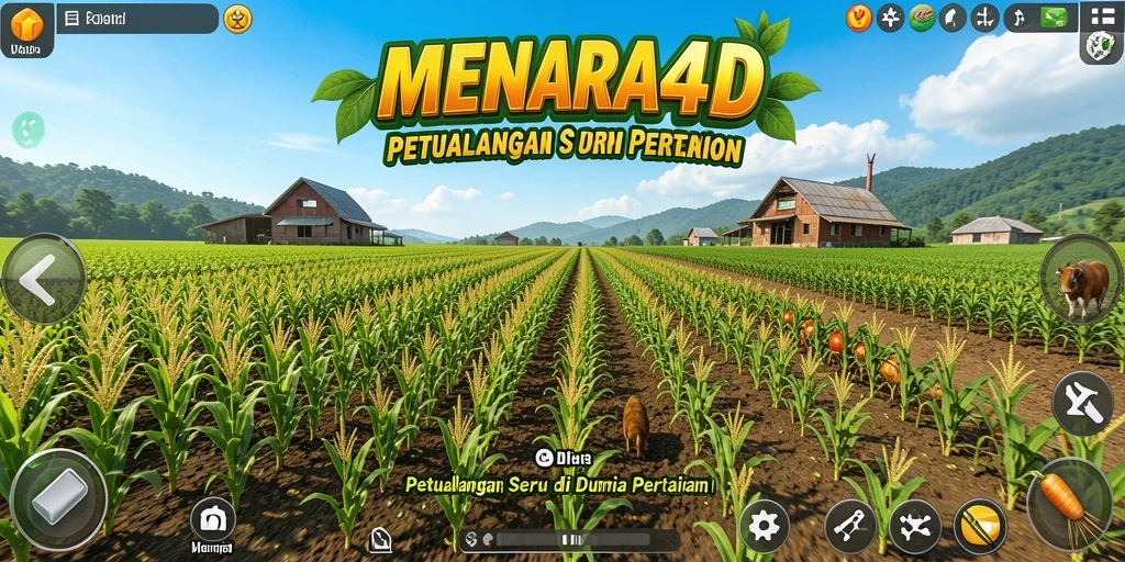 Tampilan gameplay MENARA4D yang penuh warna dan menarik.