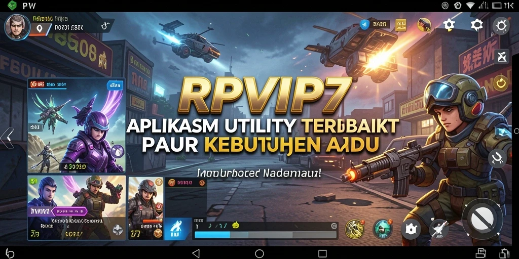 Tampilan utama RPVIP7 menampilkan fitur pengingat dan analisis kebiasaan untuk produktivitas.