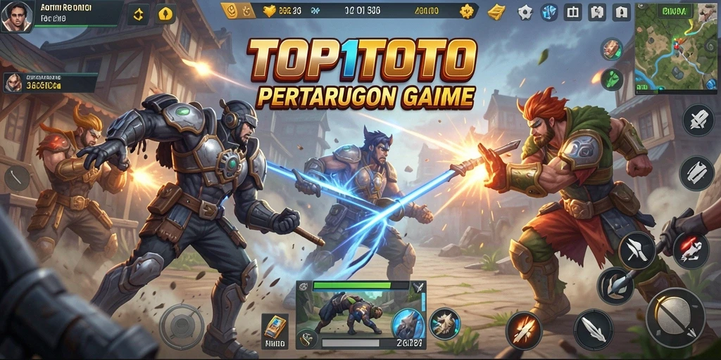 Gameplay seru Battle Royale di TOP1TOTO menunjukkan intensitas pertempuran.