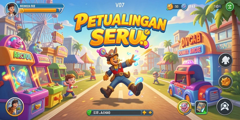 Tampilan gameplay V07 yang menarik dan penuh aksi.